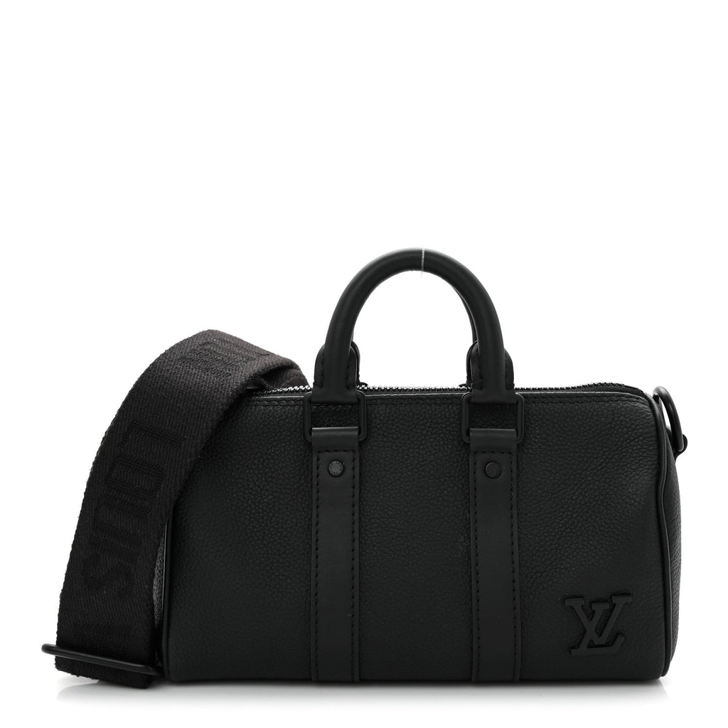 Grained Calfskin Aerogram Keepall XS Black wholesalehk.shop