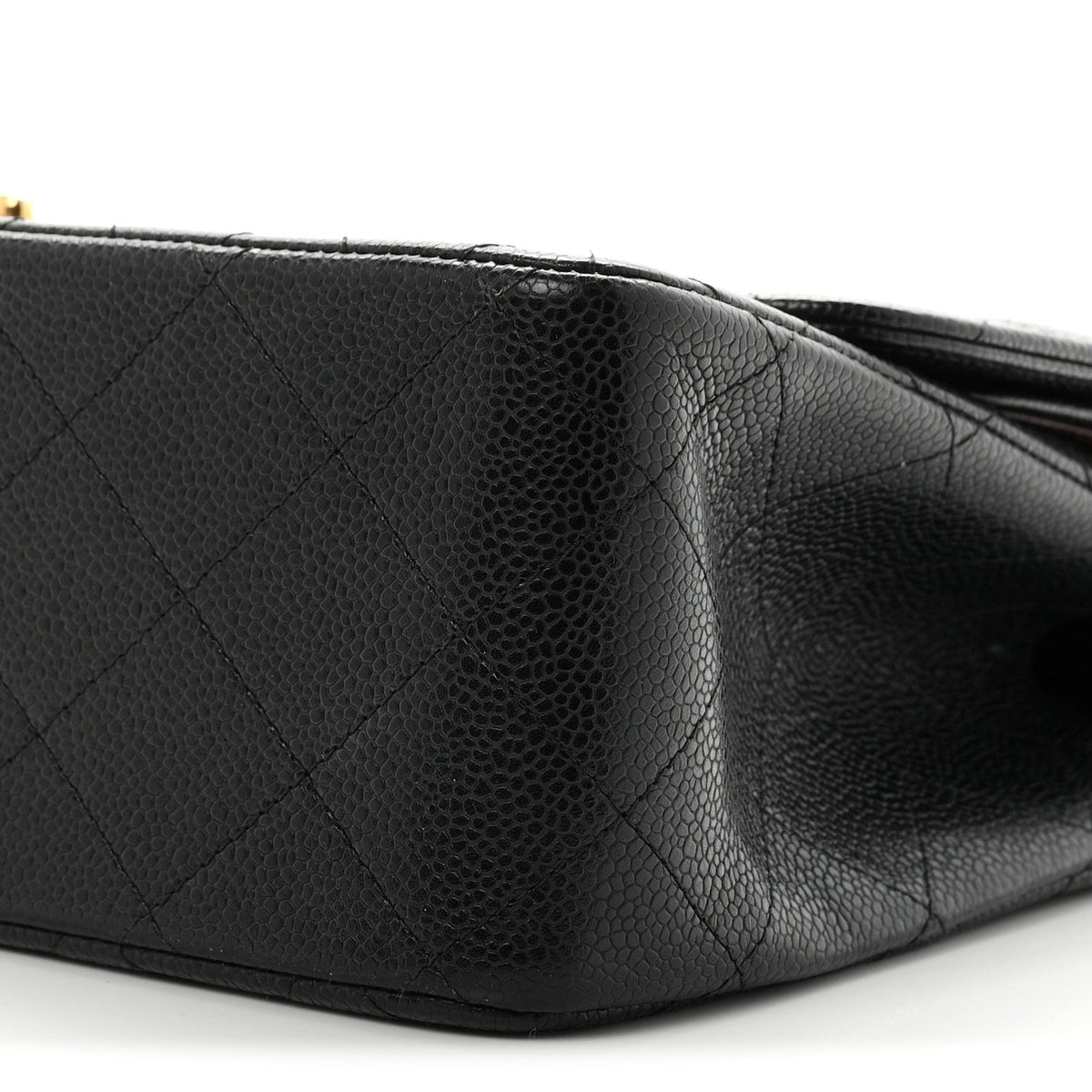 Caviar Quilted Jumbo Double Flap Black wholesalehk.shop