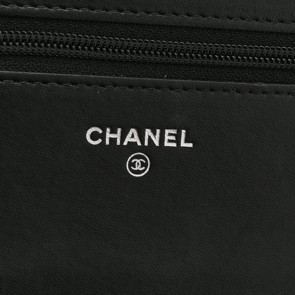 Printed Lambskin Airlines Wallet On Chain WOC White Blue Black wholesalehk.shop