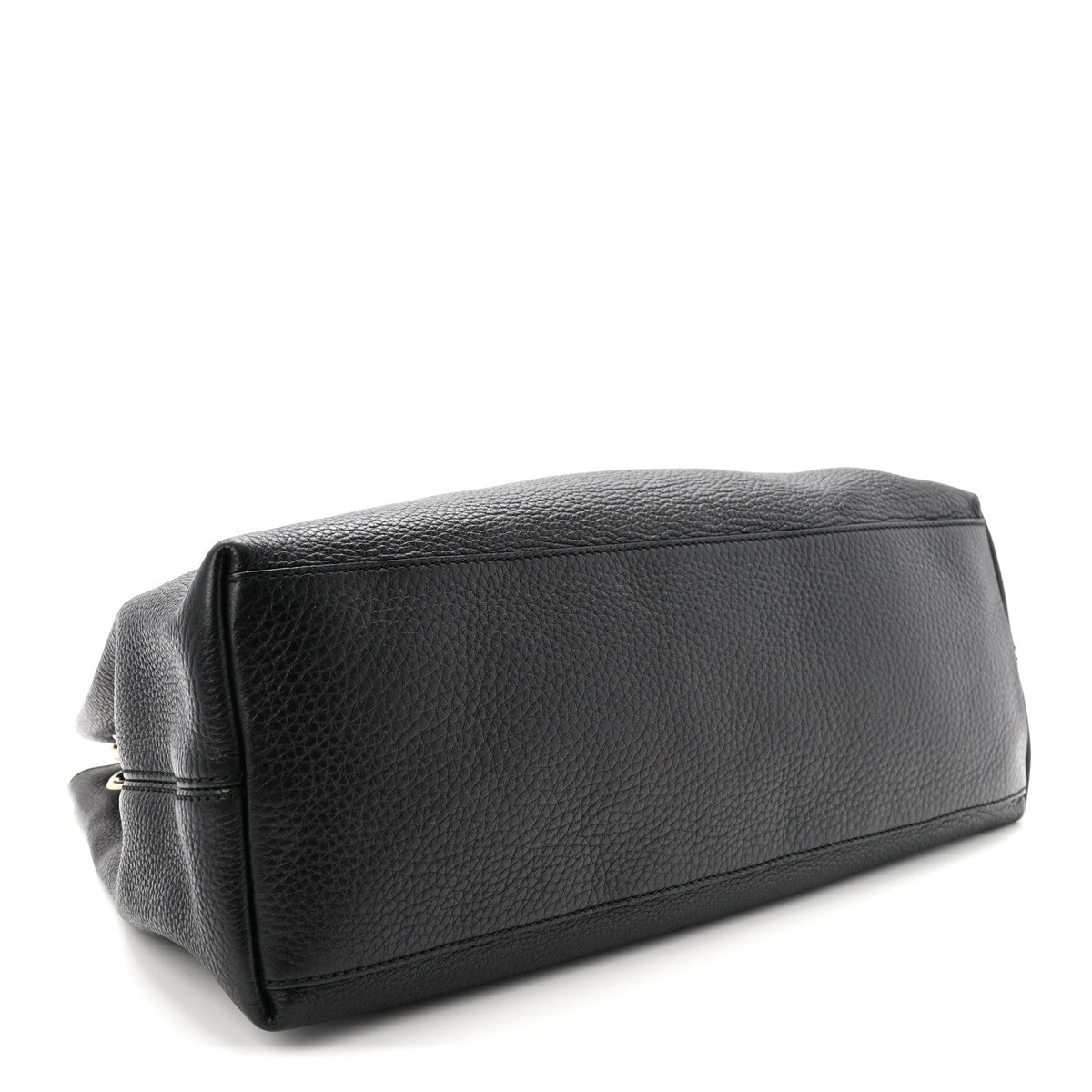 Pebbled Calfskin Medium Soho Chain Shoulder Bag Black wholesalehk.shop