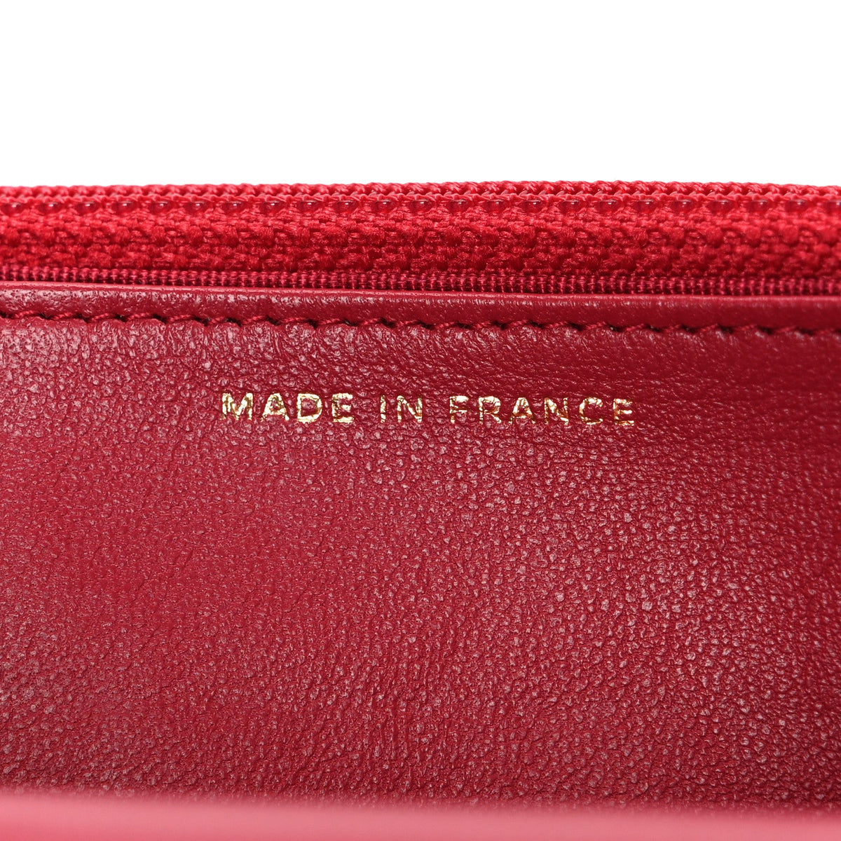 Lambskin Quilted Wallet On Chain WOC Dark Pink wholesalehk.shop