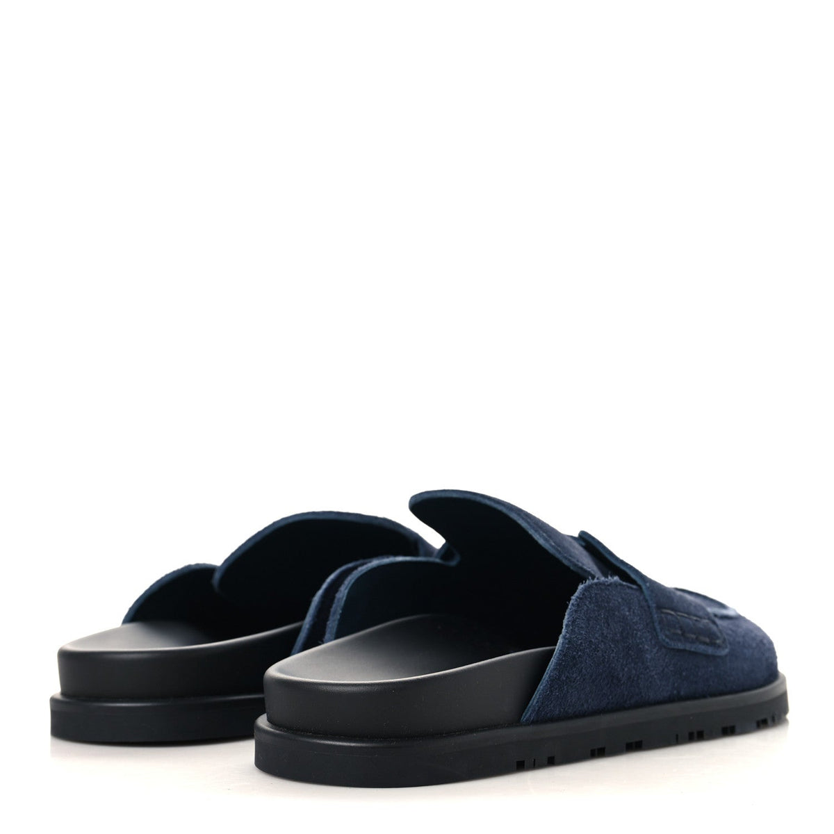 Suede Calfskin Mens Go Mules 40 Bleu Celeste wholesalehk.shop