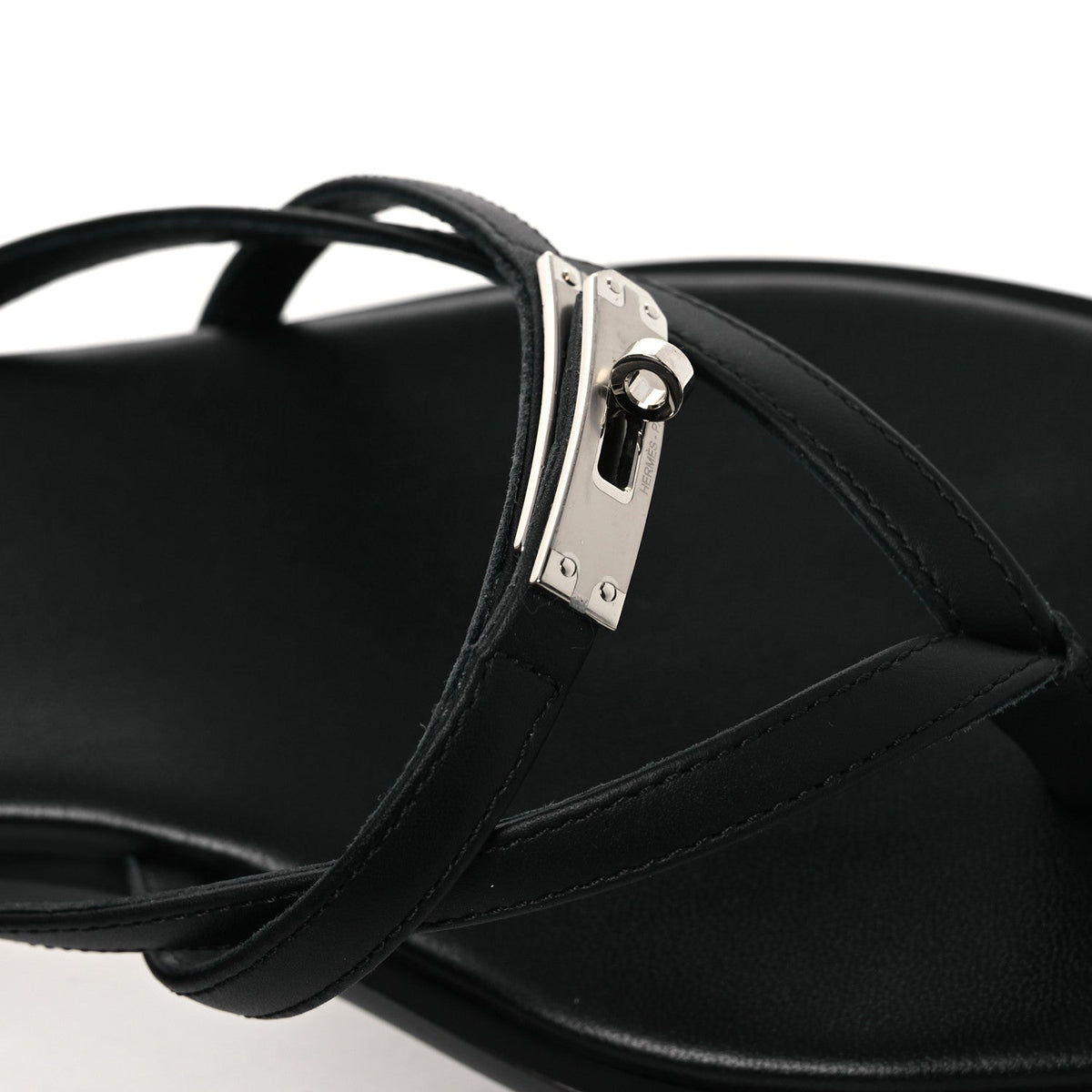 Calfskin Miss Sandals 37 Black wholesalehk.shop