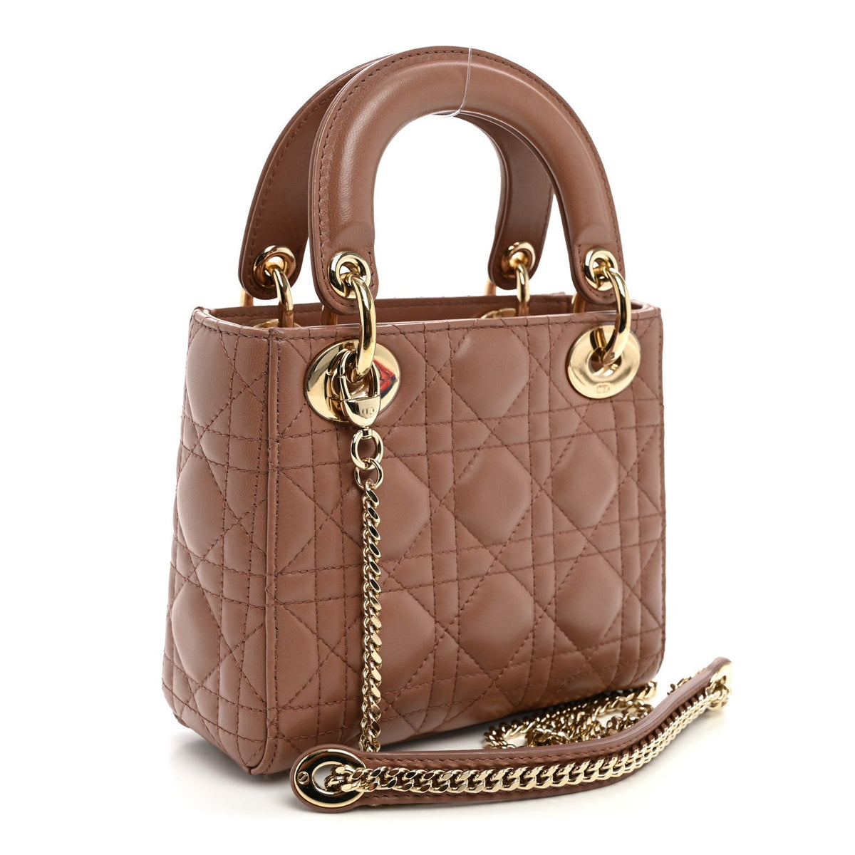 Lambskin Cannage Mini Lady Dior Fard wholesalehk.shop