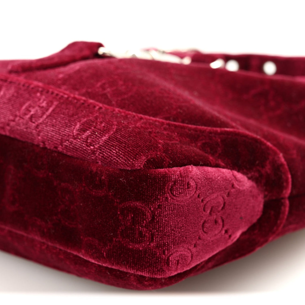New Velvet Ashmir GG Monogram Small Jackie 1961 Hobo Red £¨ Direct shipment via from wholesalehk.shop