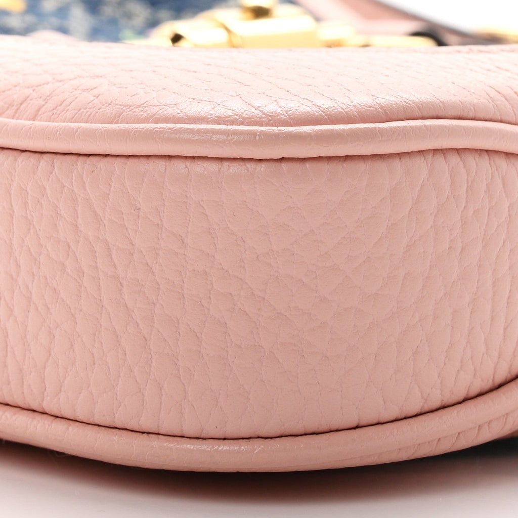 New Denim GG Monogram Calfskin Love Parade Mini Jackie 1961 Hobo Light Pink £¨ Direct shipment via from wholesalehk.shop
