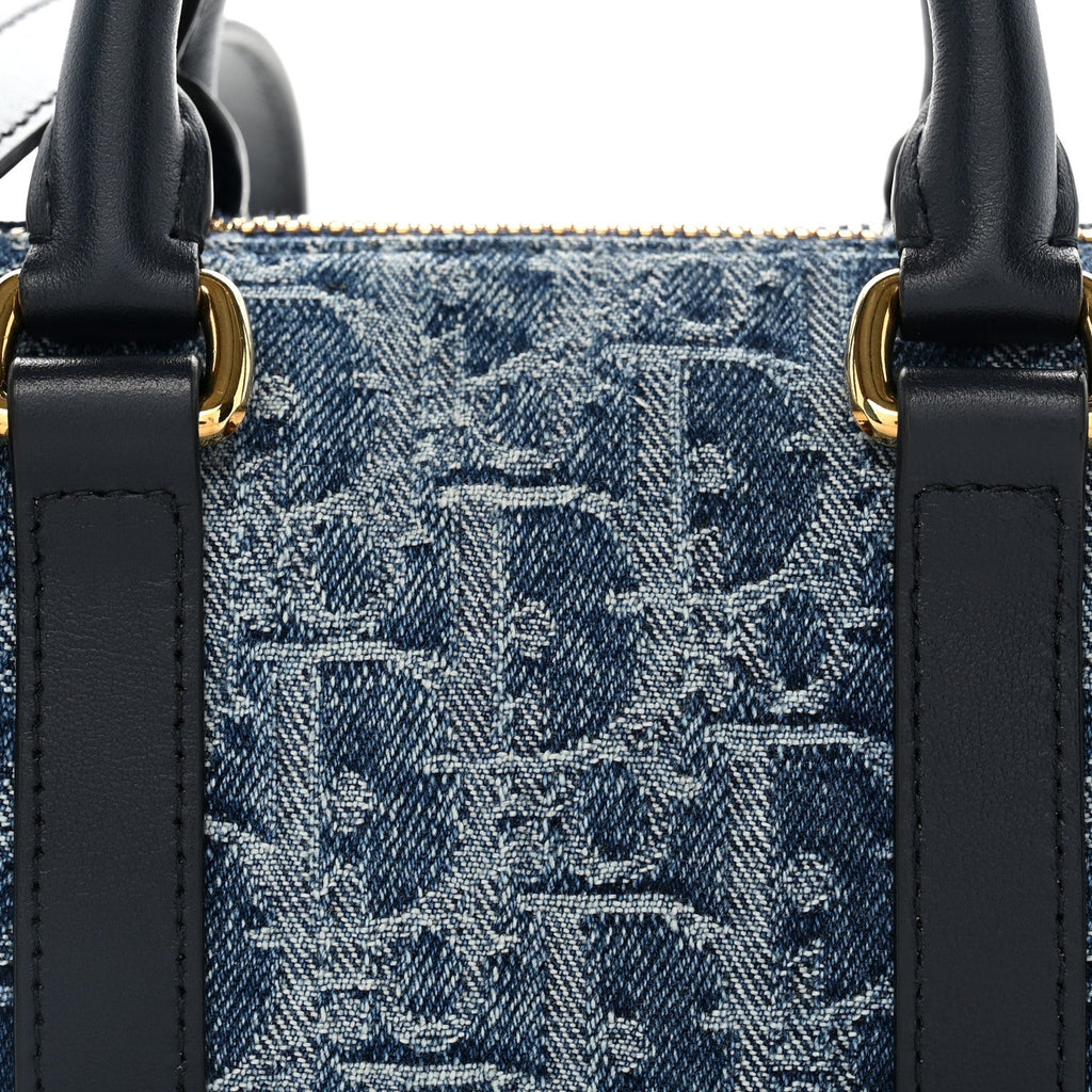 Denim Oblique Nano Groove 17 Bag Blue wholesalehk.shop