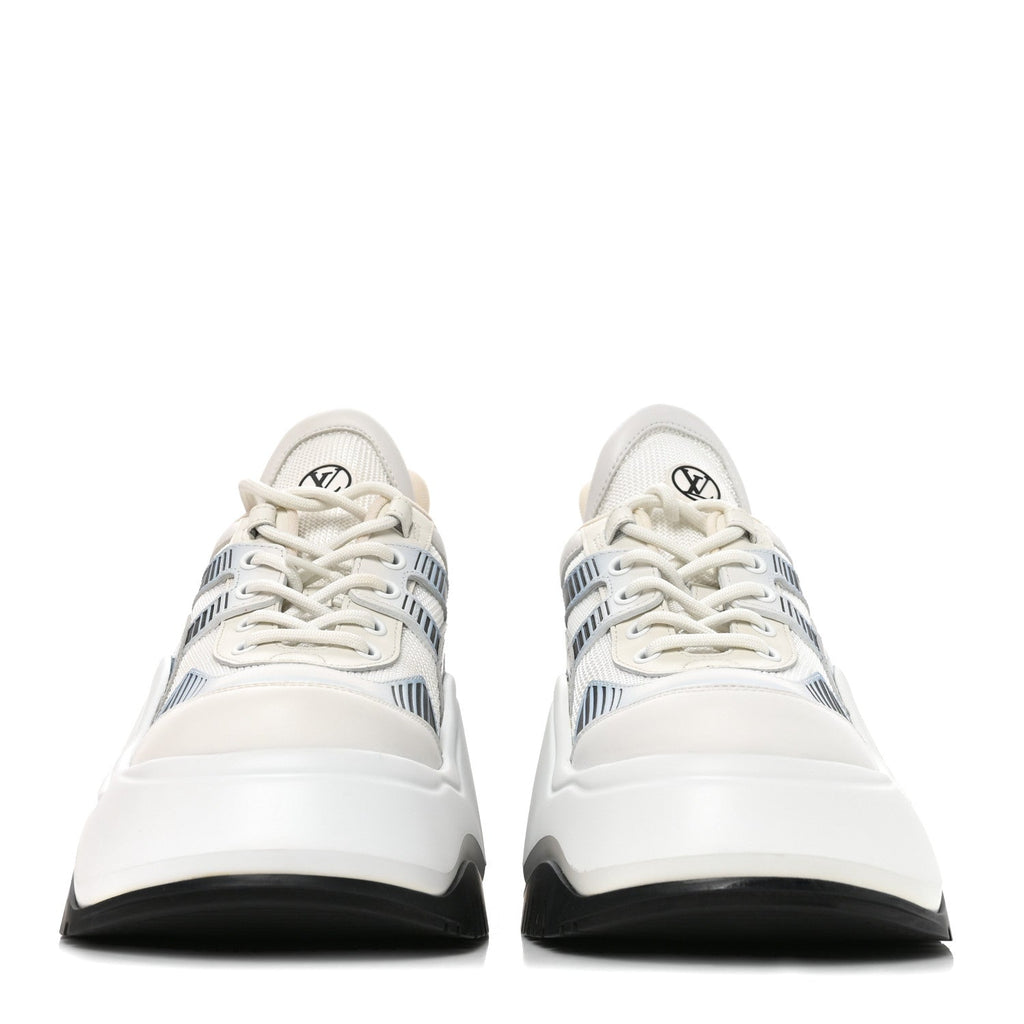 Calfskin Technical Nylon LV Archlight Sneakers 38 White Blue Gris £¨ Direct shipment via from wholesalehk.shop