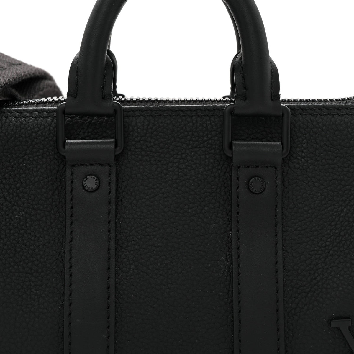 Grained Calfskin Aerogram Keepall XS Black wholesalehk.shop