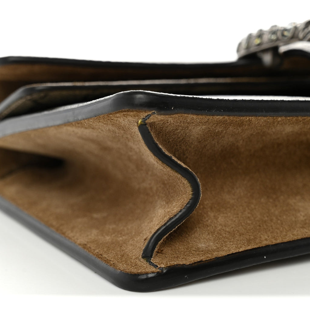 GG Supreme Monogram Suede Crystal Small Dionysus Shoulder Bag Beige Ebony Taupe wholesalehk.shop