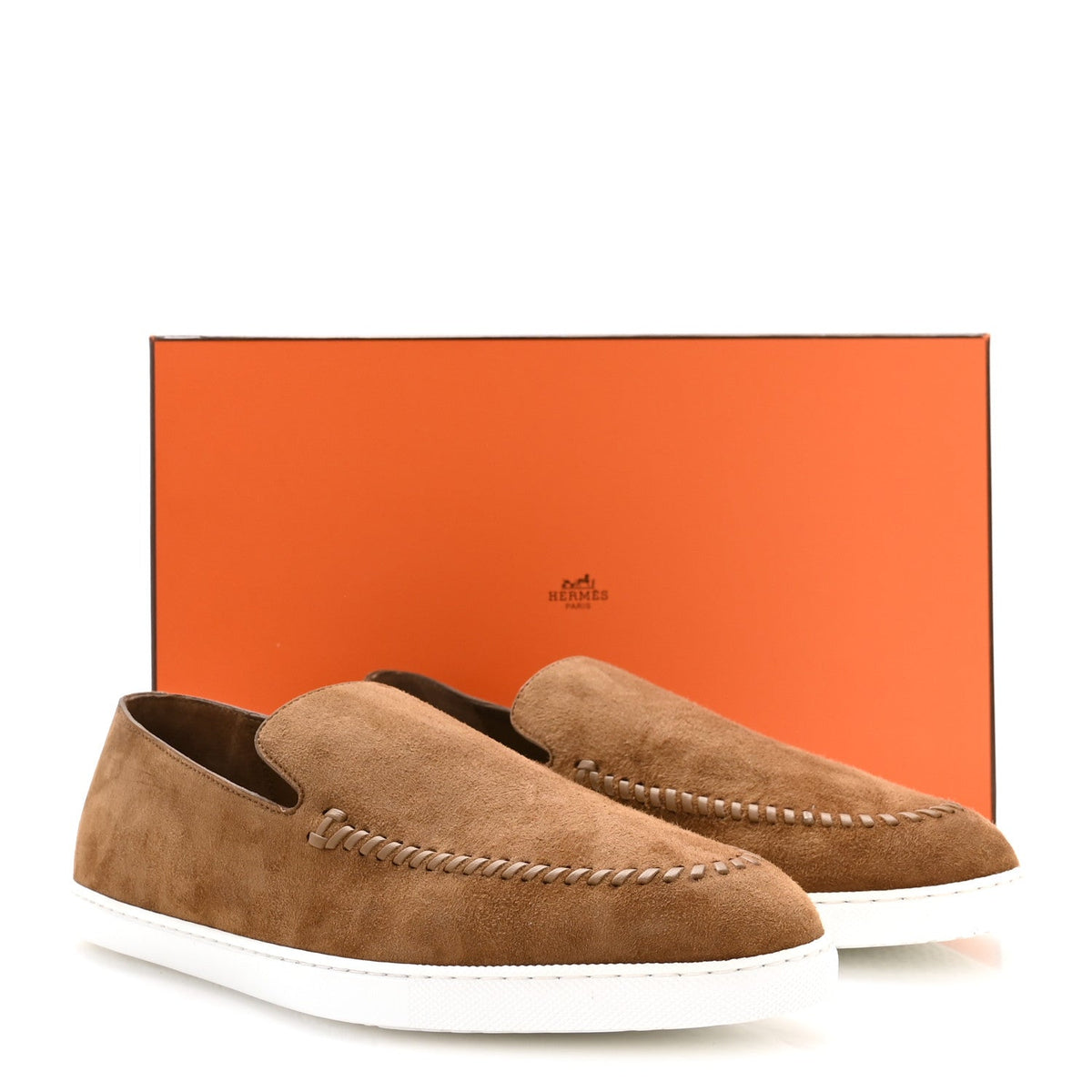 Suede Goatskin Mens Julian Loafers 42 Brun Frume wholesalehk.shop