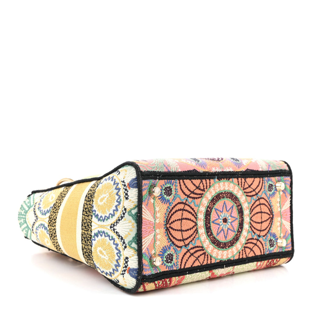 Canvas Embroidered In Lights Medium Lady D-Lite Multicolor wholesalehk.shop