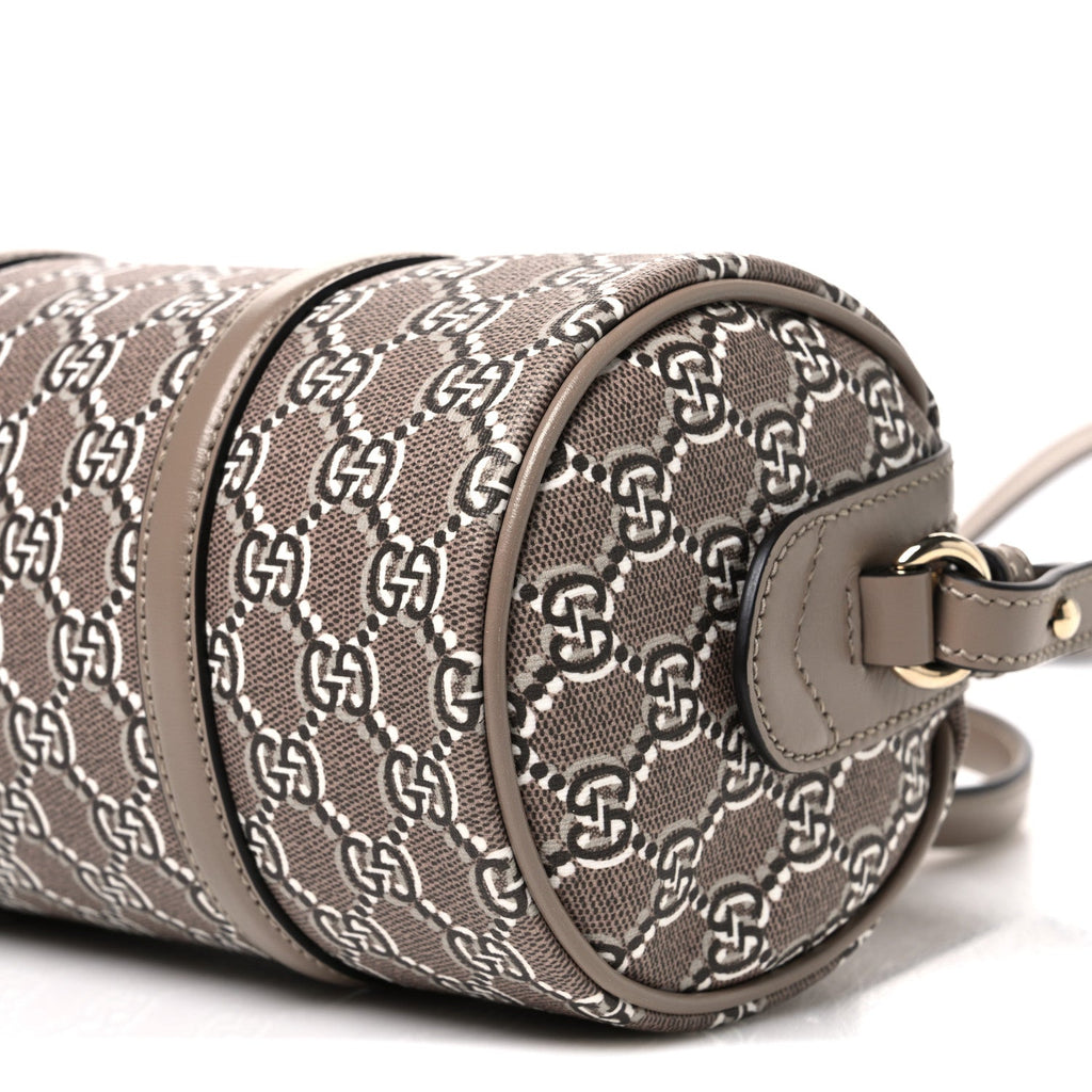 GG Shadow Monogram Ophidia Top Handle Bowler Bag Taupe wholesalehk.shop