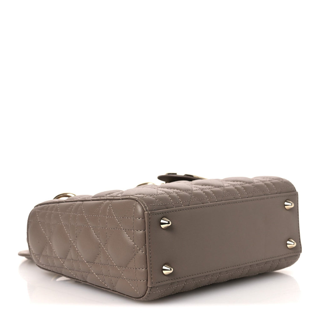 Lambskin Cannage Small My ABCDior Lady Dior Warm Taupe wholesalehk.shop