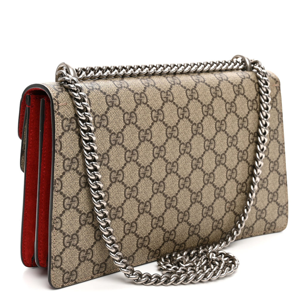 GG Supreme Monogram Small Dionysus Shoulder Bag Red wholesalehk.shop