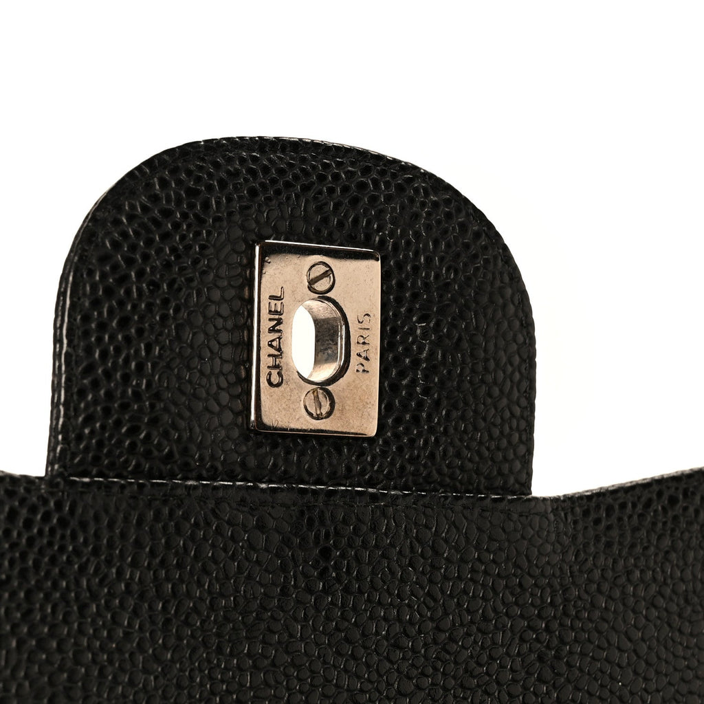 Caviar Quilted Jumbo Double Flap Black wholesalehk.shop