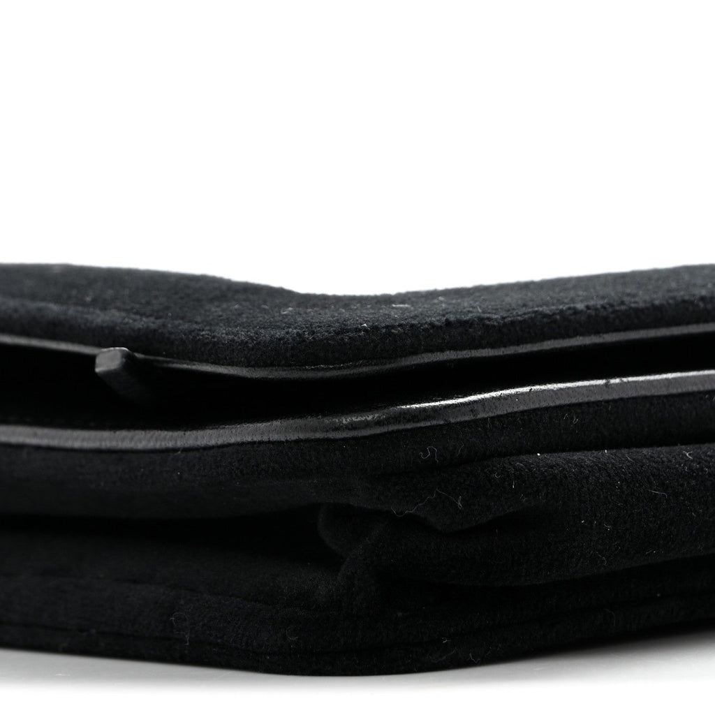 Velvet Mirror Embellished Boy Wallet On Chain WOC Argent wholesalehk.shop