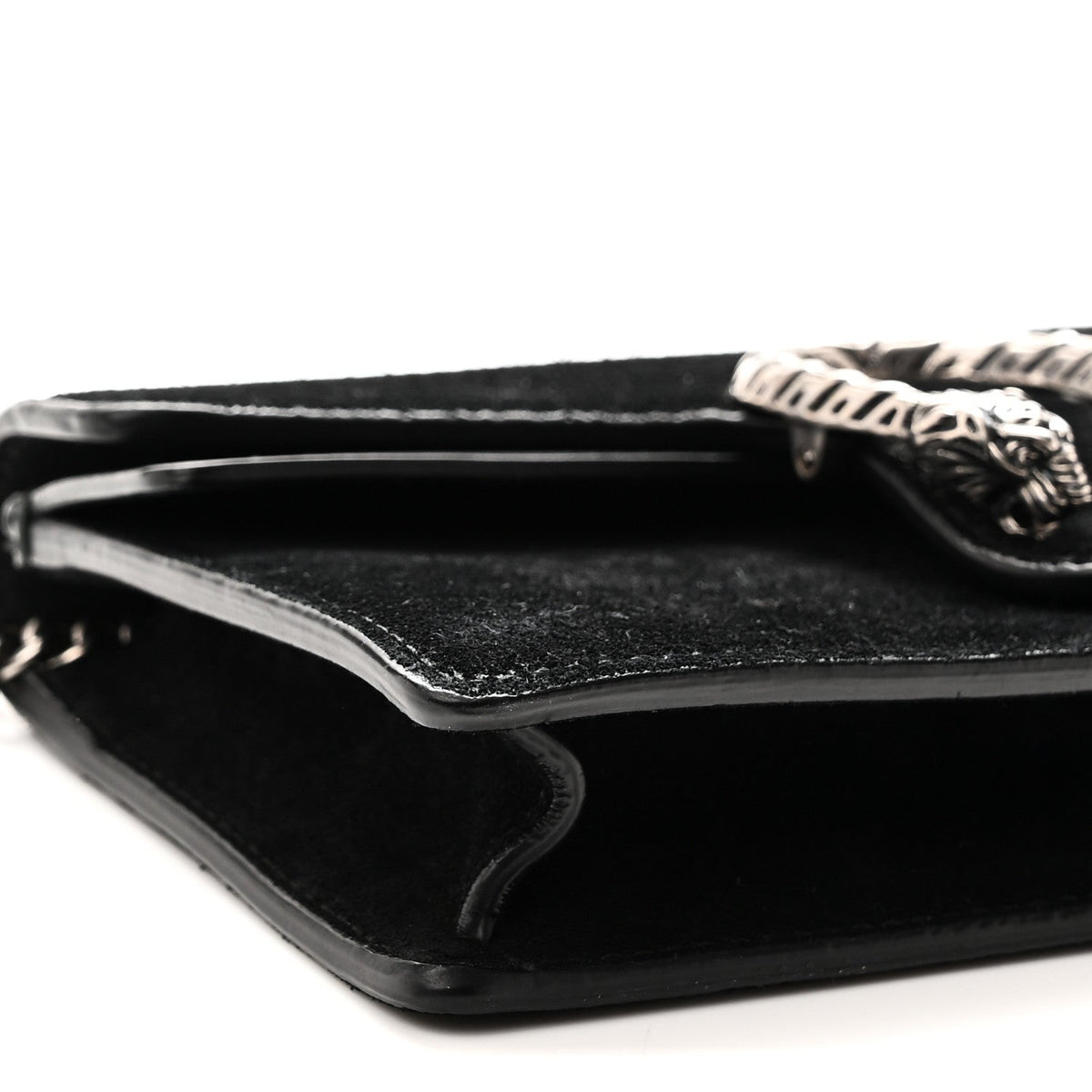 Suede Super Mini Dionysus Shoulder Bag Black wholesalehk.shop