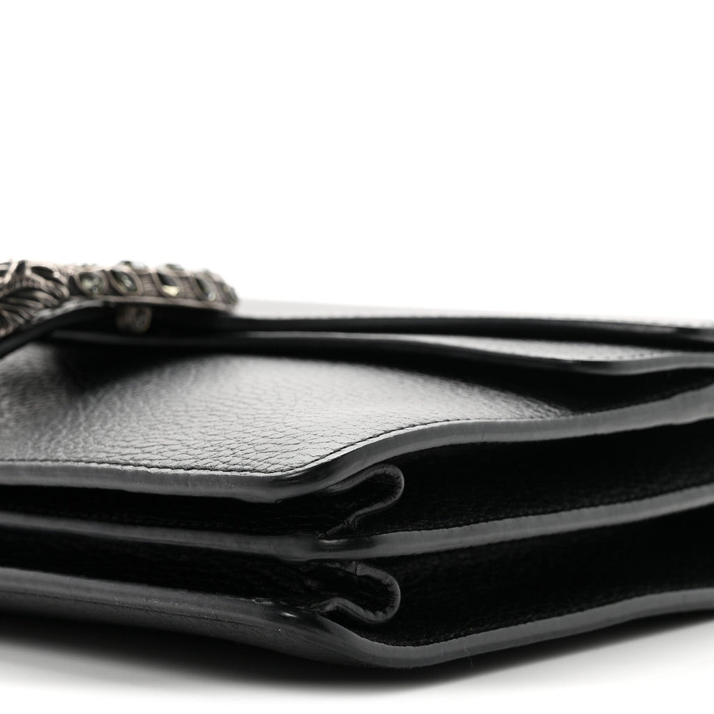 Pebbled Calfskin Small Dionysus Shoulder Bag Black wholesalehk.shop
