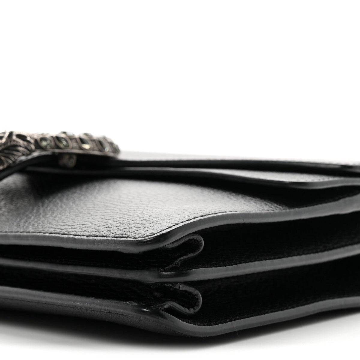 Pebbled Calfskin Small Dionysus Shoulder Bag Black wholesalehk.shop