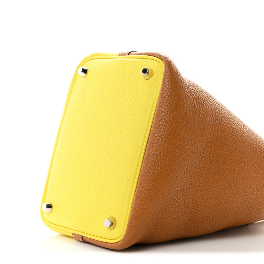 Taurillon Clemence Casaque Picotin Lock 18 PM Lime Sesame £¨ Direct shipment via from wholesalehk.shop