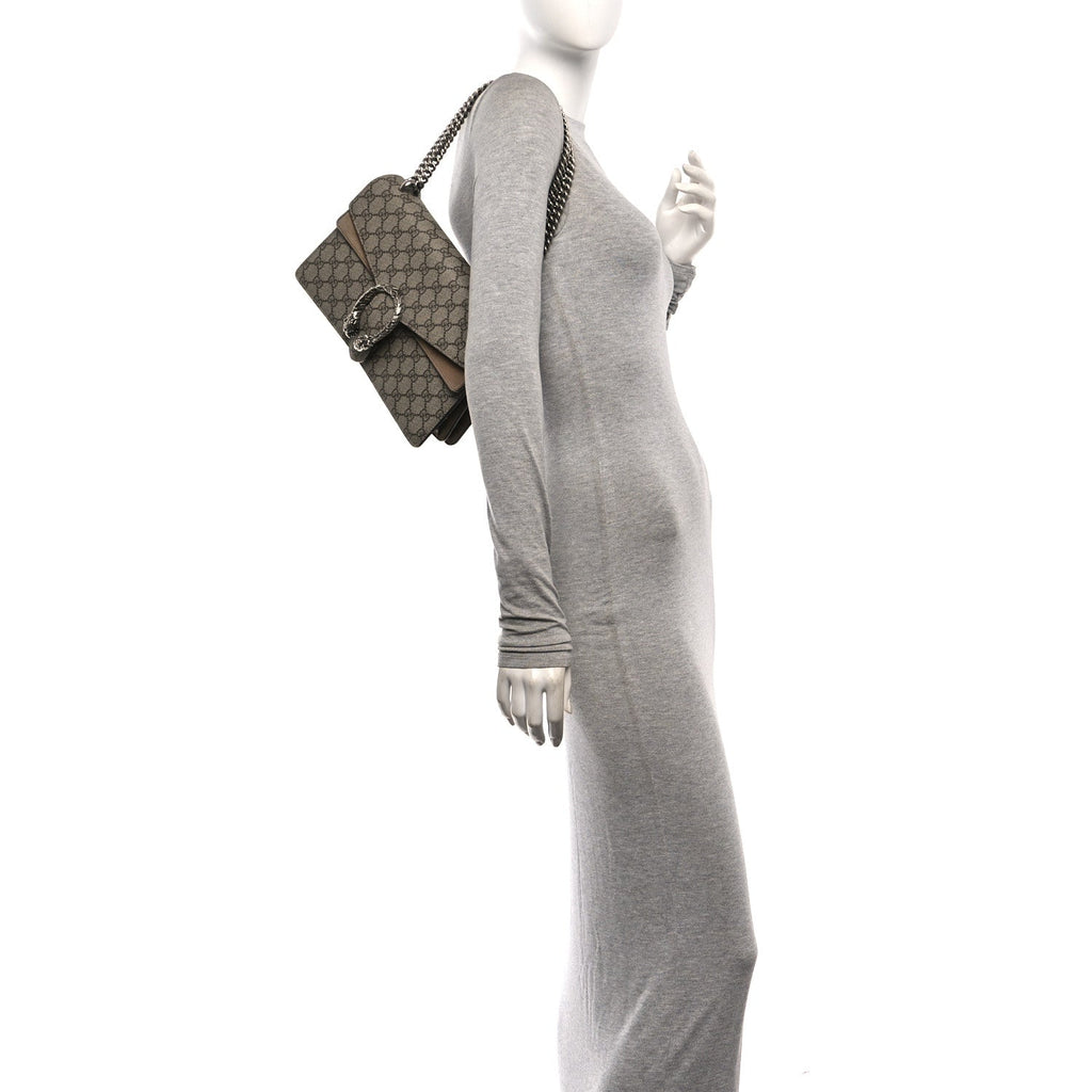 GG Supreme Monogram Small Dionysus Shoulder Bag Taupe wholesalehk.shop