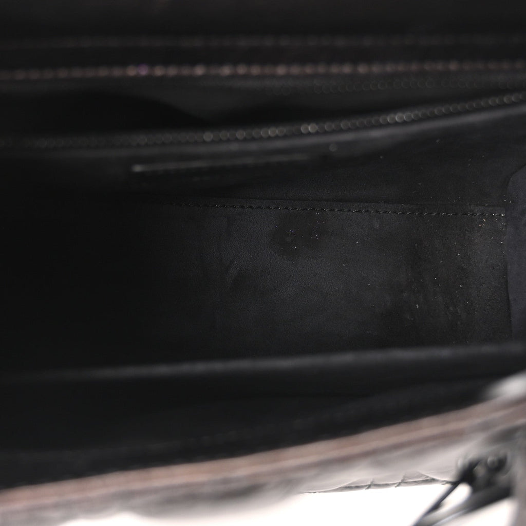 Crinkled Calfskin Cannage Medium Lady Dior Black wholesalehk.shop