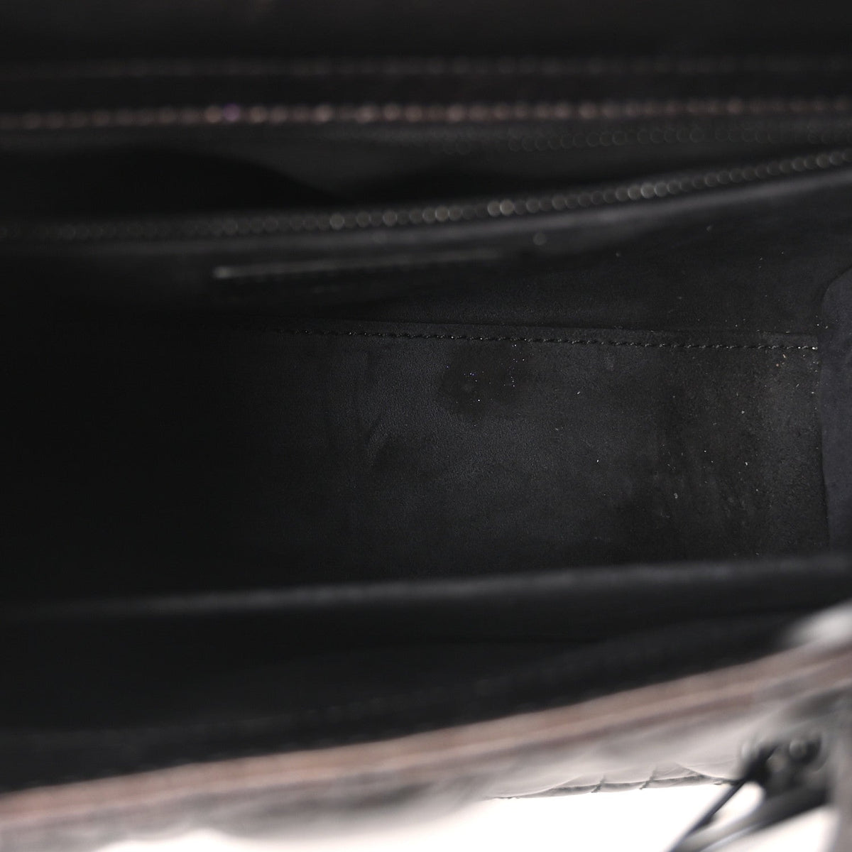 Crinkled Calfskin Cannage Medium Lady Dior Black wholesalehk.shop