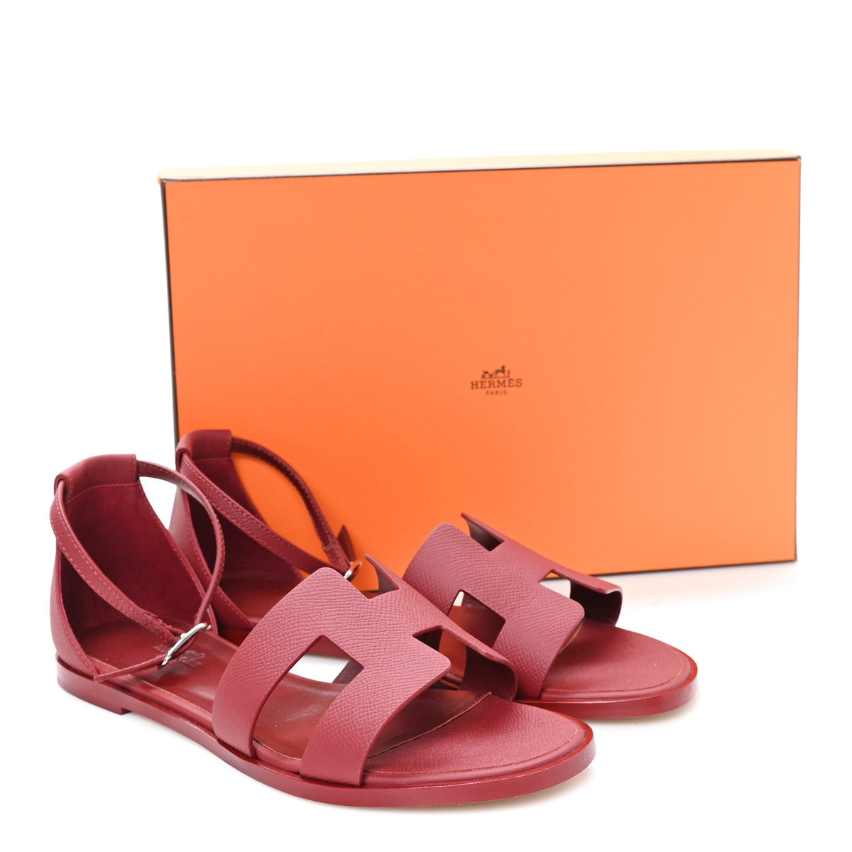 Epsom Santorini Sandals 38 Rouge H wholesalehk.shop