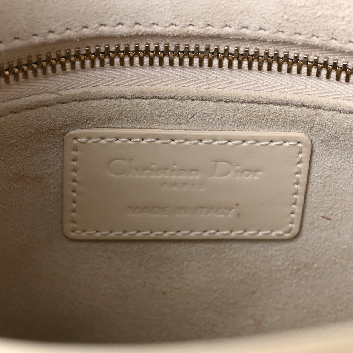 Calfskin Cannage Diamond Small My ABCDior Lady Dior White wholesalehk.shop
