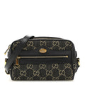Jacquard Black Denim GG Monogram Textured Dollar Calfskin Mini Ophidia Shoulder Bag Black Ivory wholesalehk.shop