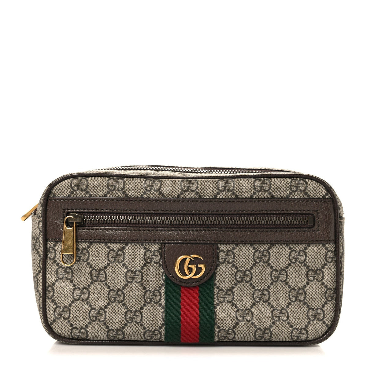 Soft GG Supreme Monogram Medium Ophidia Belt Bag Dark Brown wholesalehk.shop