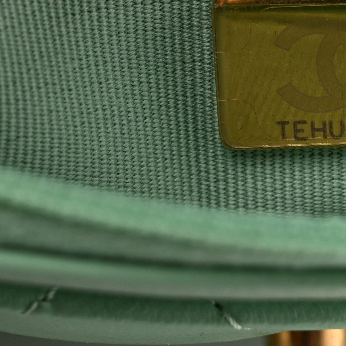 Lambskin Quilted Logo WOC Wallet On Chain Green wholesalehk.shop