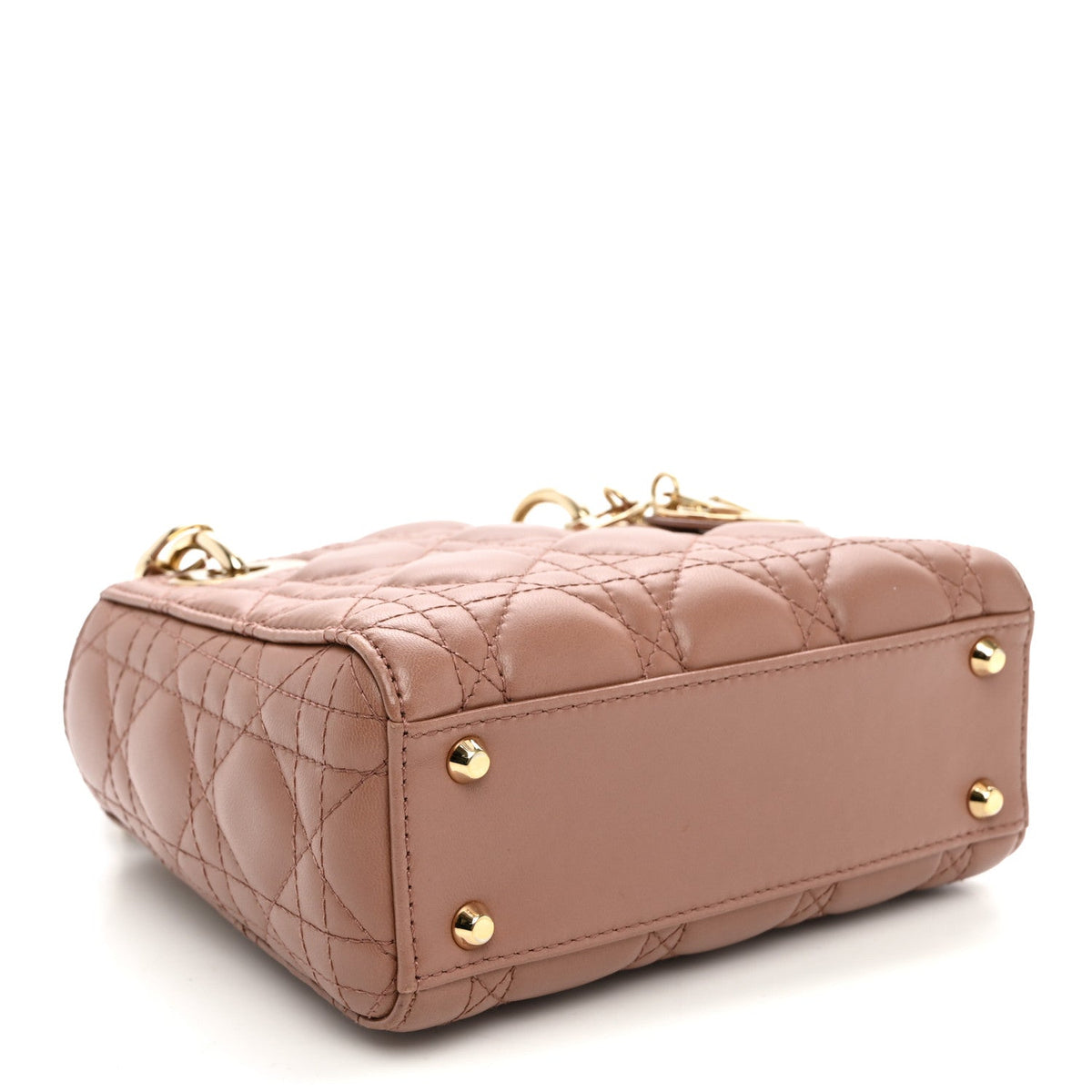 Lambskin Cannage Mini Lady Dior Fard wholesalehk.shop