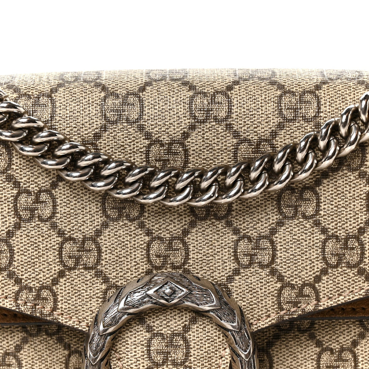 GG Supreme Monogram Small Dionysus Shoulder Bag Taupe wholesalehk.shop