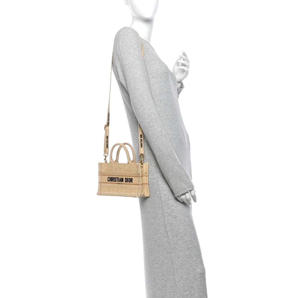 Raffia Oblique Mini Toile De Jouy Book Tote With Strap Beige £¨ Direct shipment via from wholesalehk.shop