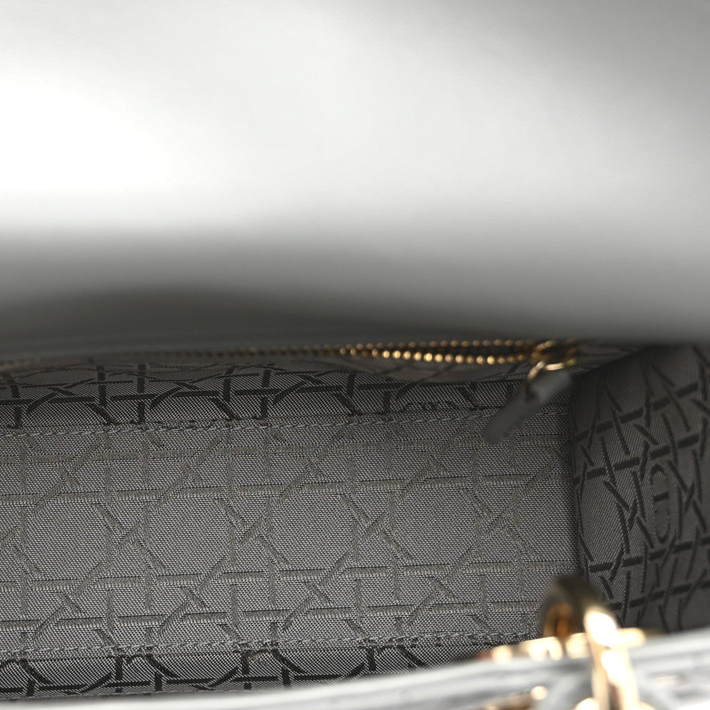 Lambskin Cannage Small My ABCDior Lady Dior Grey wholesalehk.shop