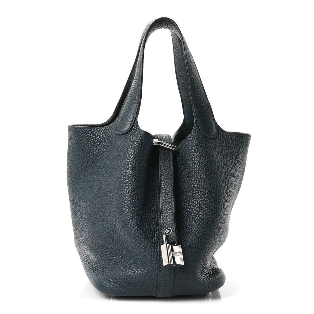 Taurillon Clemence Picotin Lock 18 PM Vert Cypress £¨ Direct shipment via from wholesalehk.shop