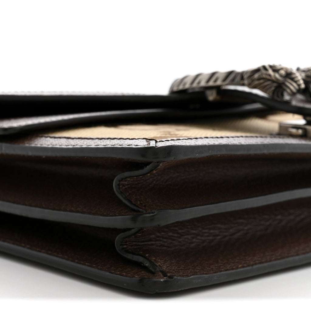 Monogram Jumbo GG Textured Dollar Calfskin Small Dionysus Shoulder Bag Camel Ebony New Acero wholesalehk.shop