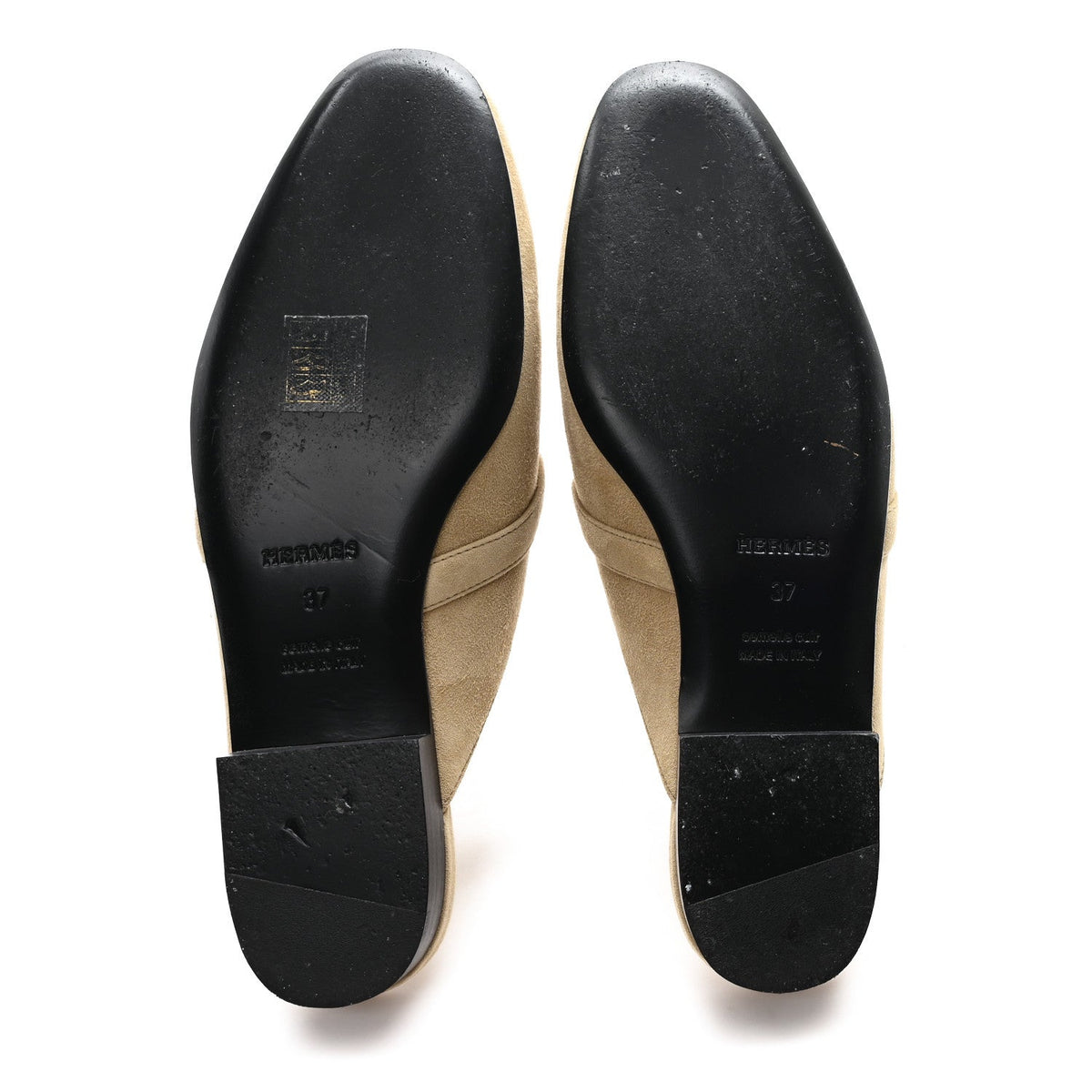 Suede Goatskin Oz Mules 37 Beige Sable wholesalehk.shop