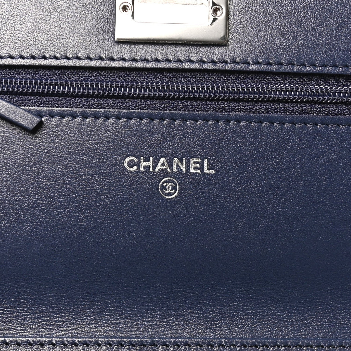 Canvas Printed Quilted 2.55 Reissue Wallet On Chain WOC White Black Navy Blue wholesalehk.shop