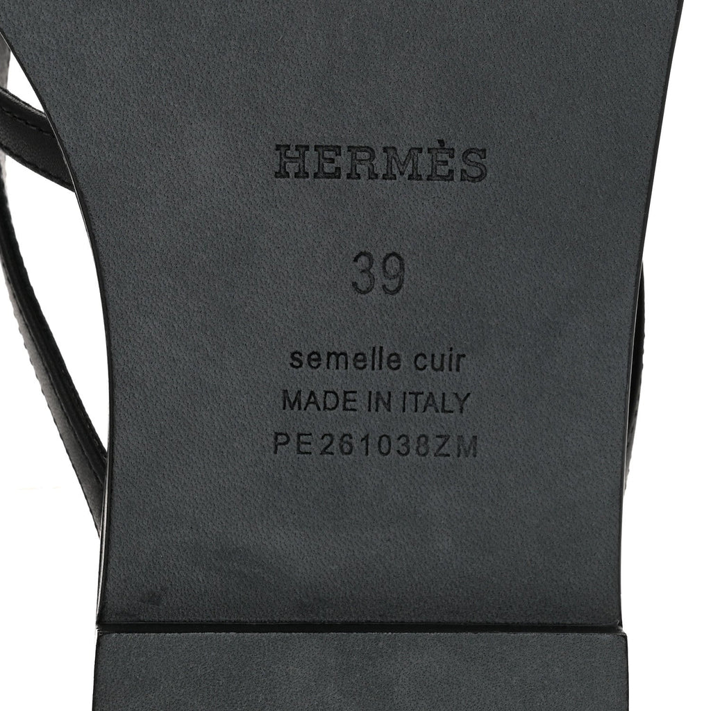 Calfskin Miss Sandals 39 Black wholesalehk.shop