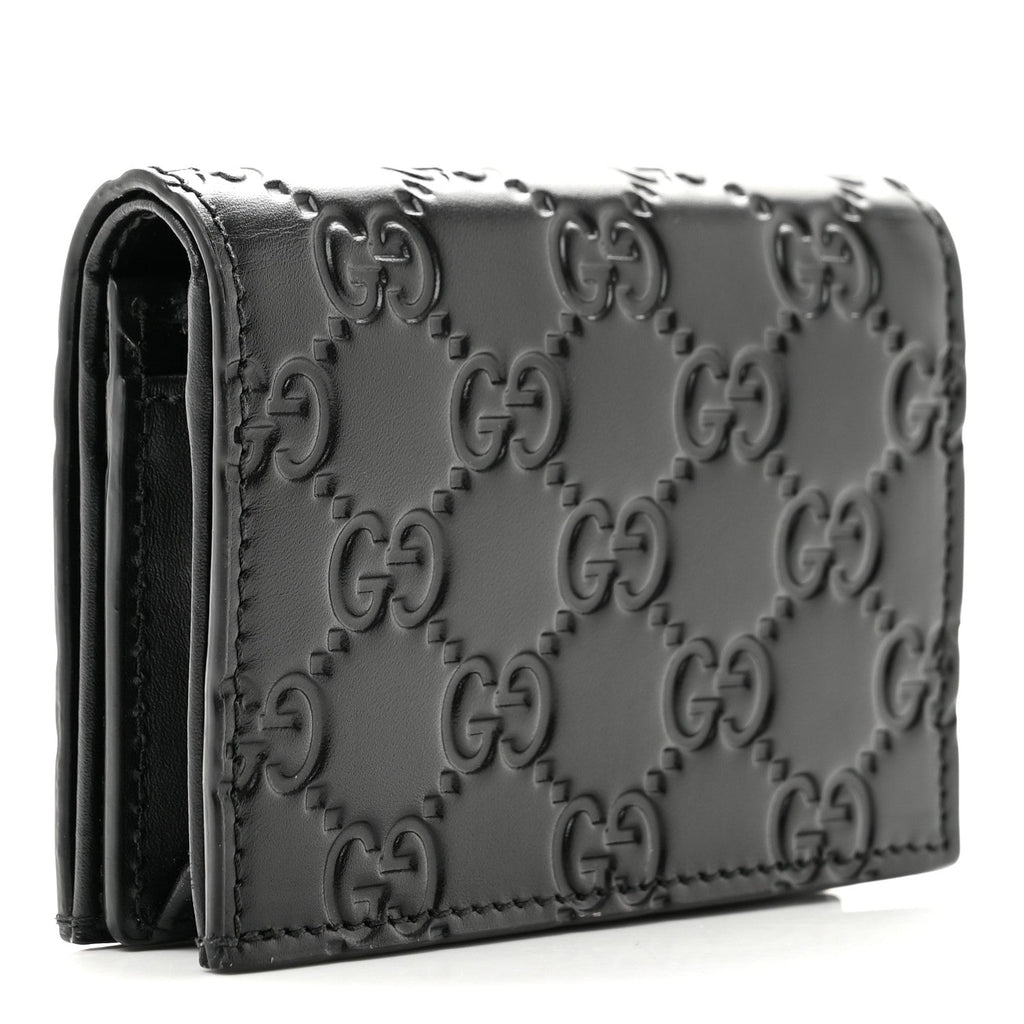 Guccissima Card Case Wallet Black £¨ Direct shipment via from wholesalehk.shop