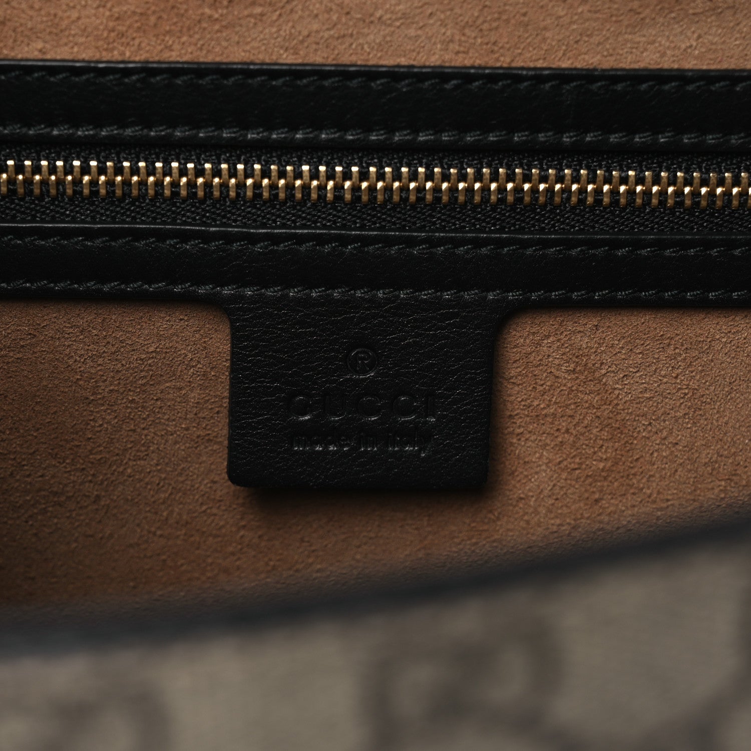 GG Supreme Monogram Calfskin Small Padlock Top Handle Bag Beige Black Cuir £¨ Direct shipment via from wholesalehk.shop