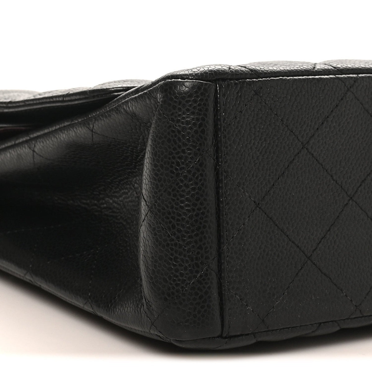 Caviar Quilted Maxi Double Flap Black wholesalehk.shop