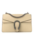 Textured Calfskin Crystal Small Dionysus Shoulder Bag Mystic White wholesalehk.shop