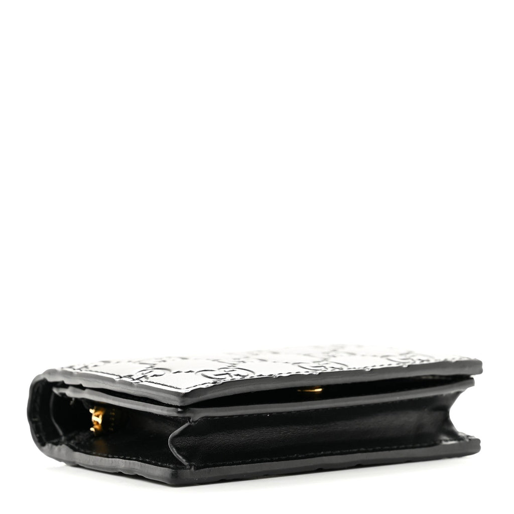 Guccissima Card Case Wallet Black £¨ Direct shipment via from wholesalehk.shop