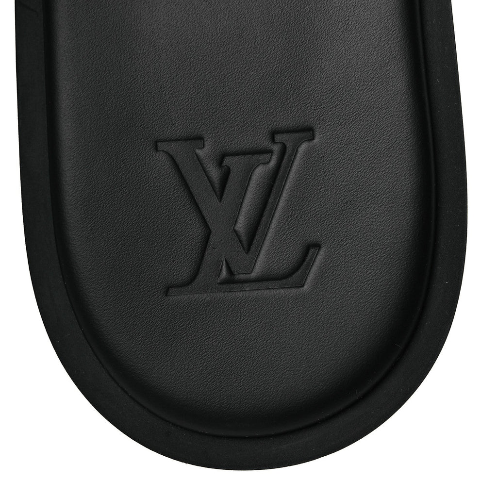 Monogram Denim Mens LV Oasis Mules 9.5 Black £¨ Direct shipment via from wholesalehk.shop