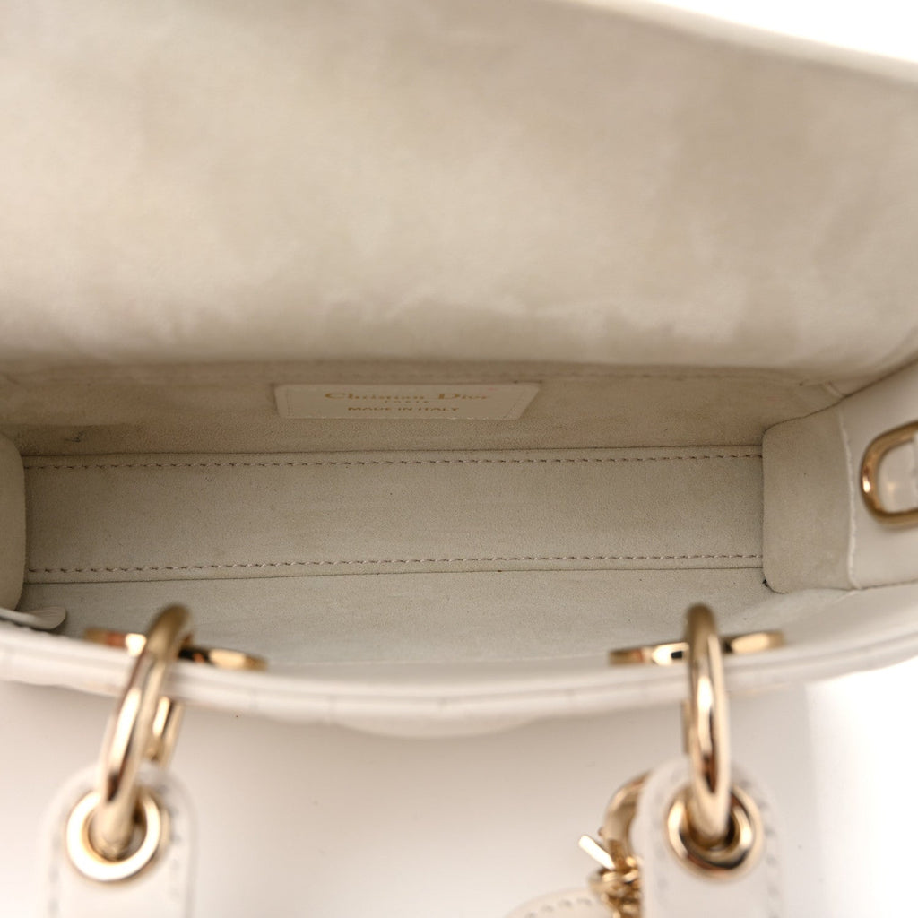 Lambskin Cannage Micro Lady D-Joy Latte wholesalehk.shop