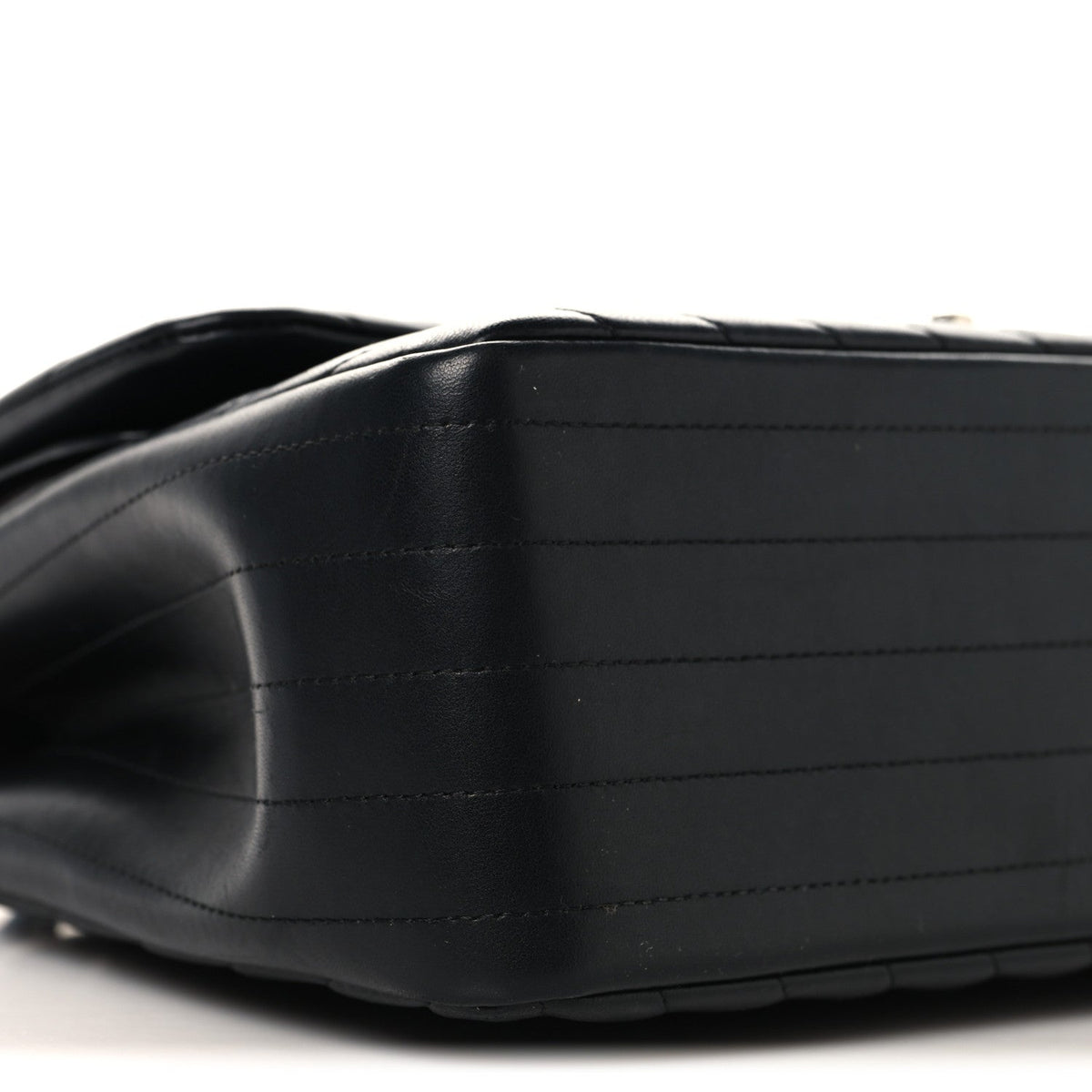 Lambskin Chevron Quilted Jumbo Double Flap Black wholesalehk.shop